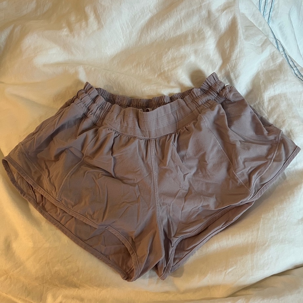 lilac hotty hot lululemon shorts